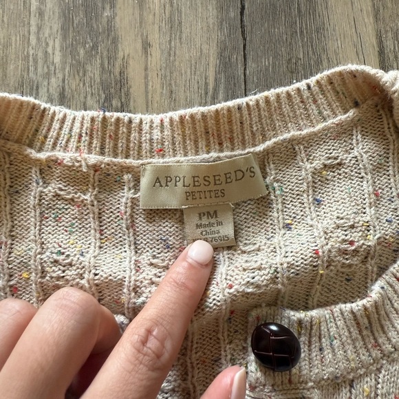 Appleseed’s | Women's Cable Knit Cardigan Sweater - Picture 3 of 7